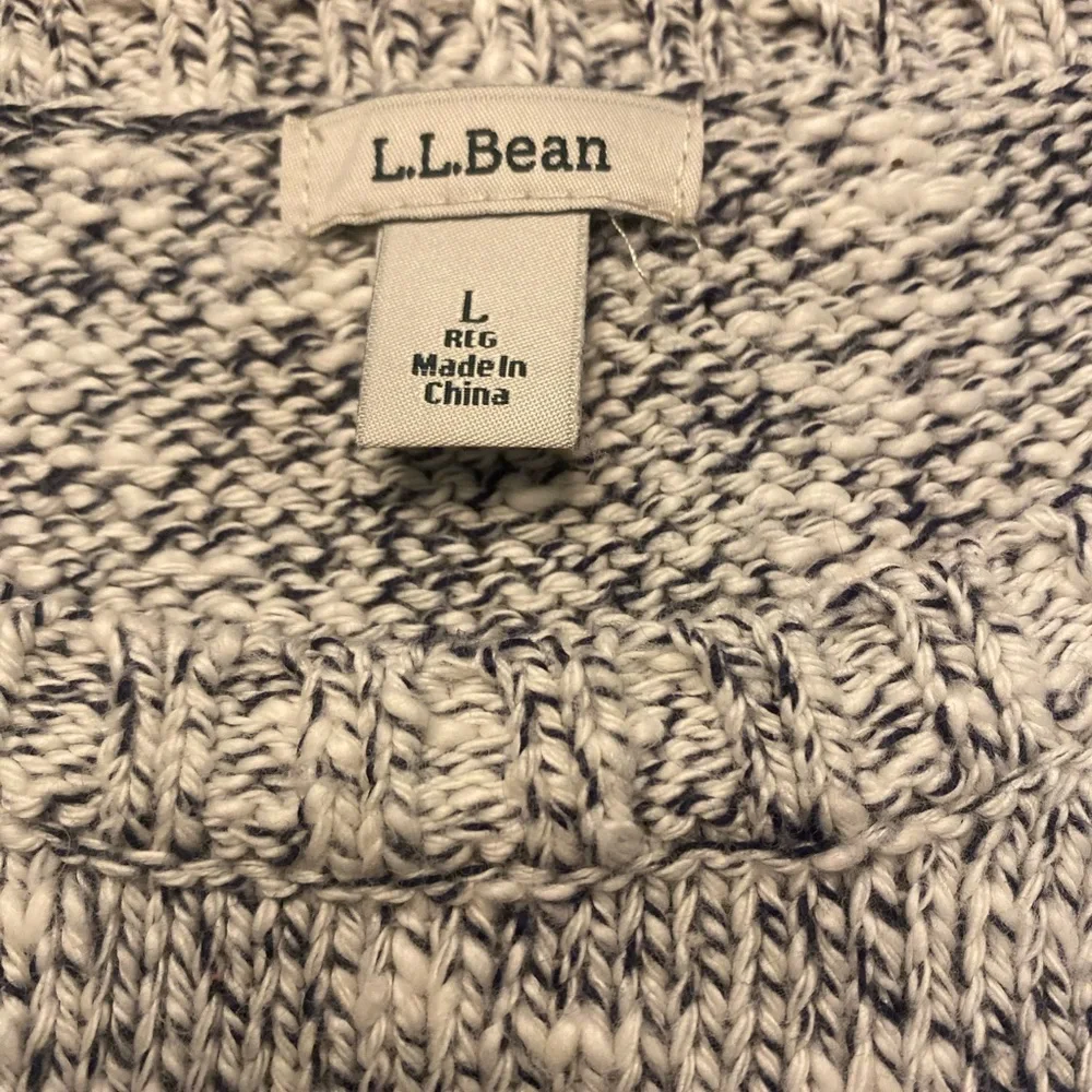 L.L. Bean Women’s Cotton Ragg Crewneck Sweater L
